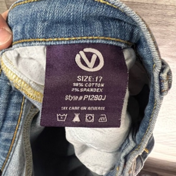 Vigoss Jeans Womens 17 Blue Boot Cut Stretch Light Wash High Rise Zip Denim Plus - Picture 9 of 12